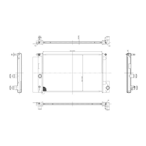 Hart 611 856 Radiateur, Refroidissement Du Moteur Pour Toyota