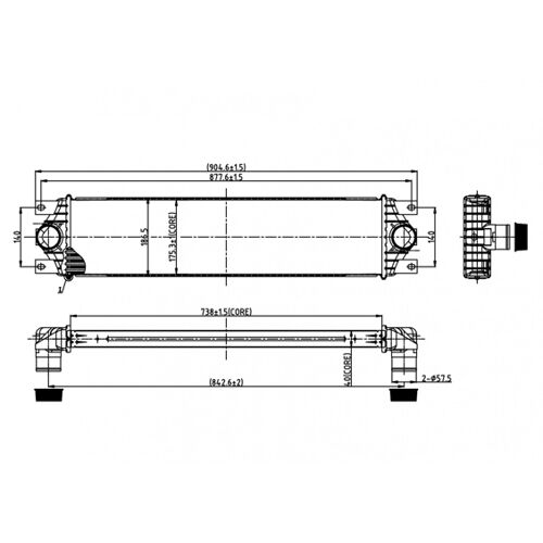 Hart 606 480 Intercooler, Échangeur Pour Nissan, Opel, Renault