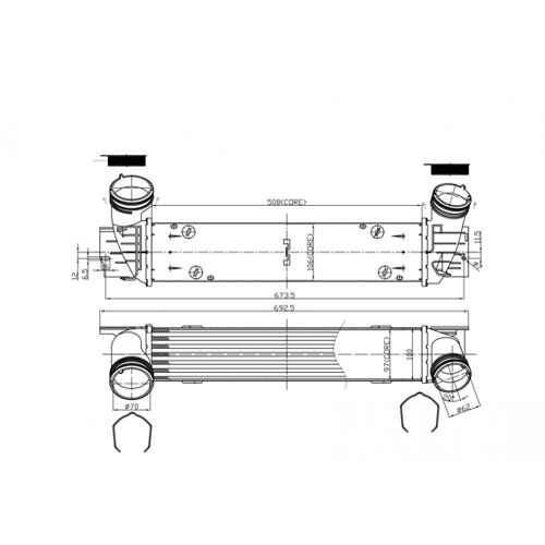 Hart 620 786 Intercooler, Échangeur Pour Bmw