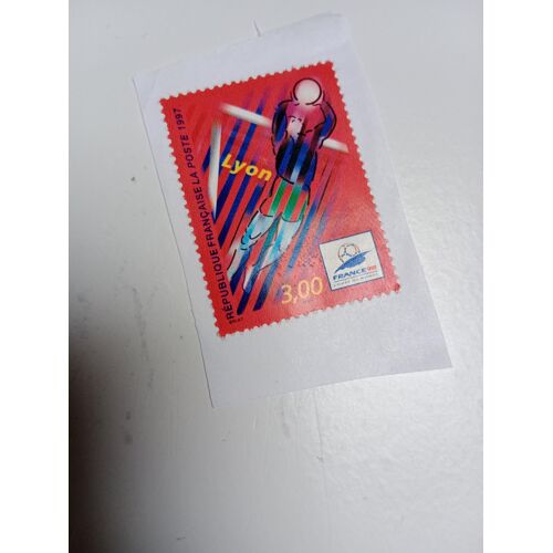 Timbre France 3,00 Yvert N°3074 Lyon, France 1998 Coupe Du Monde De Football De 1997