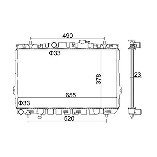 Hart 603 680 Radiateur, Refroidissement Du Moteur Pour Hyundai