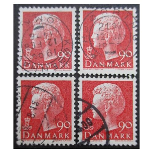 Danemark N°581 X 4 Oblitéré