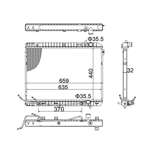 Hart 622 028 Radiateur, Refroidissement Du Moteur Pour Kia