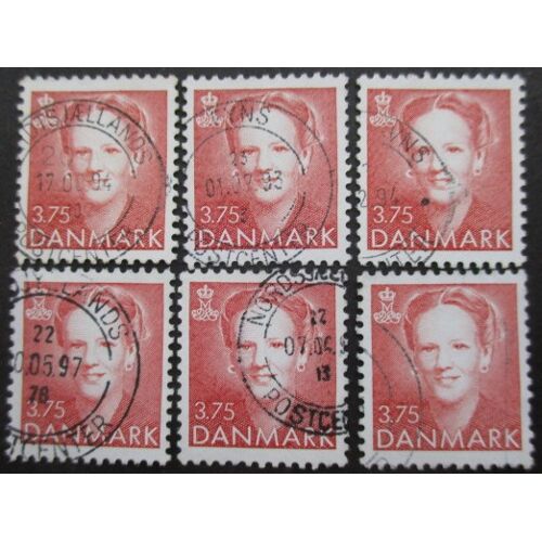 Danemark N°1031 X 6 Oblitéré