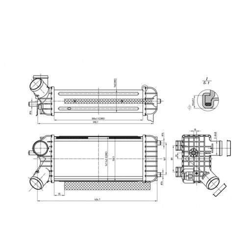 Hart 621 262 Intercooler, Échangeur Pour Ford