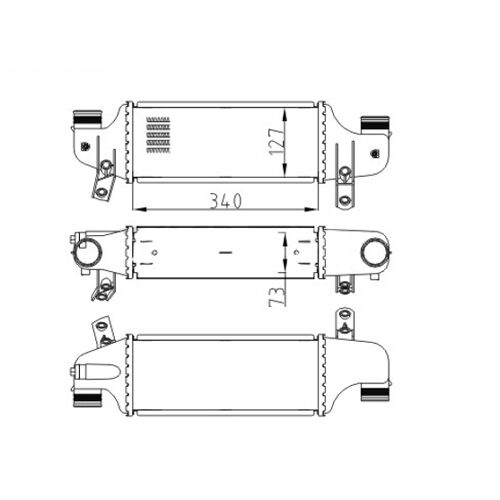 Hart 607 574 Intercooler, Échangeur Pour Ford