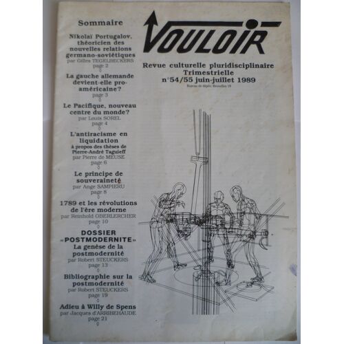 Vouloir. Revue Culturelle Pluridisciplinaire De Robert Steuckers - N°54-55 Juin-Juillet 1989