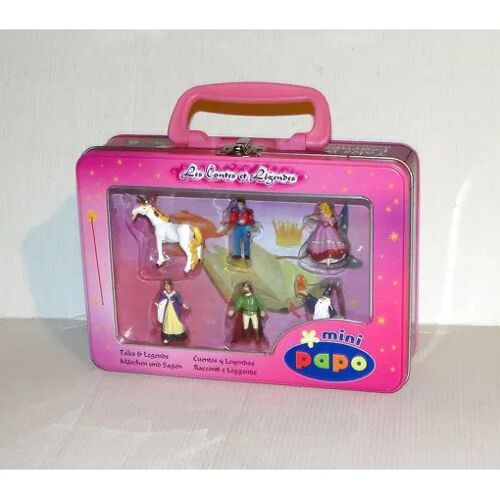 Figurine Contes Et Legendes Mini Papo Lot 6 Figurines + Boite Metal