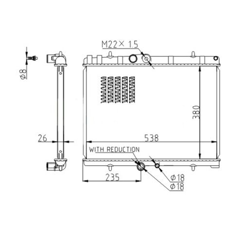 Hart 610 250 Radiateur, Refroidissement Du Moteur Pour Citroën, Peugeot