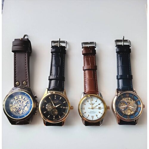 Lot De 4 Montres Automatiques / Mécaniques (Style Squelette) – Très Bon État
