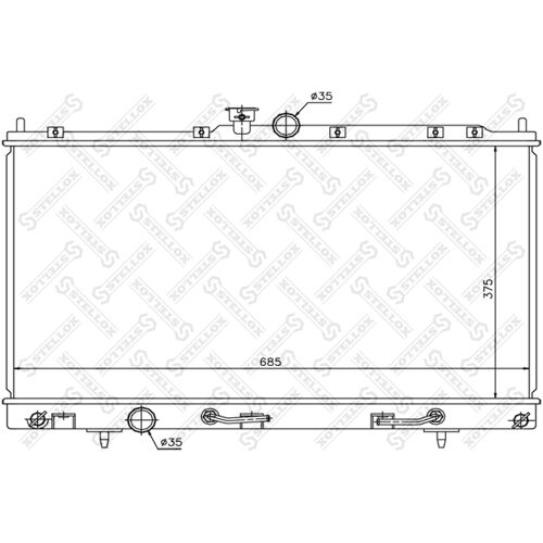 Stellox 10-25169-Sx Radiateur, Refroidissement Du Moteur Pour Mitsubishi