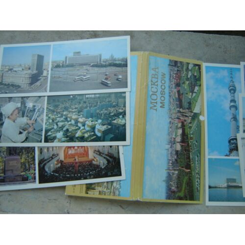 Moscou / Mockba 1977* 23 Cartes Neuves Sous Pochette Cartonnée