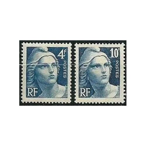 France 1945, Très Beaux Timbres Neufs** Luxe Yvert 725 & 726 Marianne De Gandon.