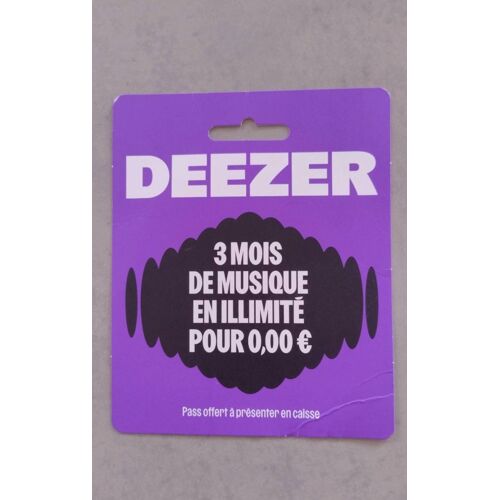 Deezer 3 Mois De Musique