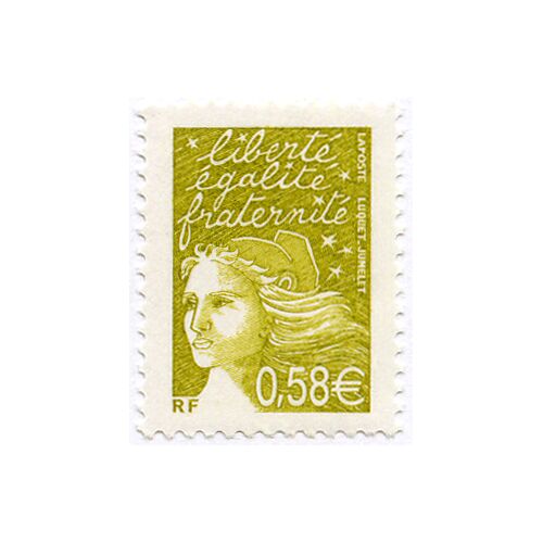 France 2003, Très Beau Timbre Neuf** Luxe Yvert 3570, Marianne De Luquet 0.58 Euro Vert Jaune.