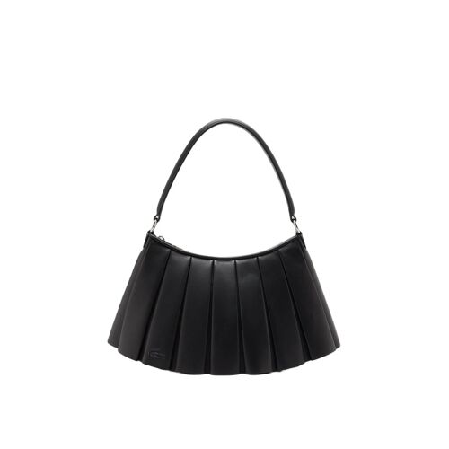 Sac moyen Lenglen plissé en cuir Lacoste - Noir - Taille Unique