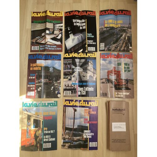 Lot De 8 Magazines Neufs La Vie Du Rail