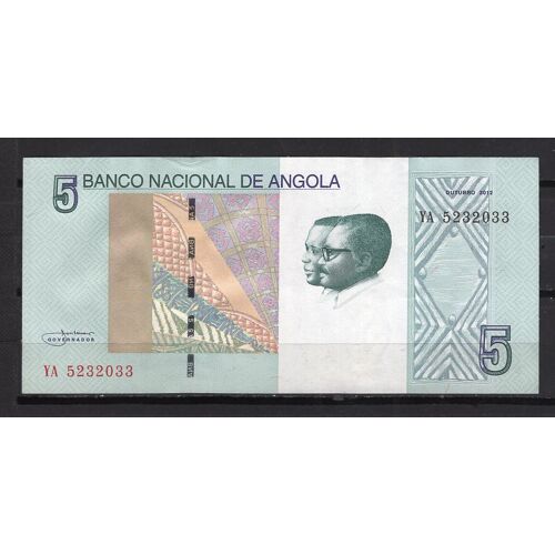 Billet De Banque Angola 5 Kwanzas 2012 Pick 151a Dimension 145 X 66 Mm