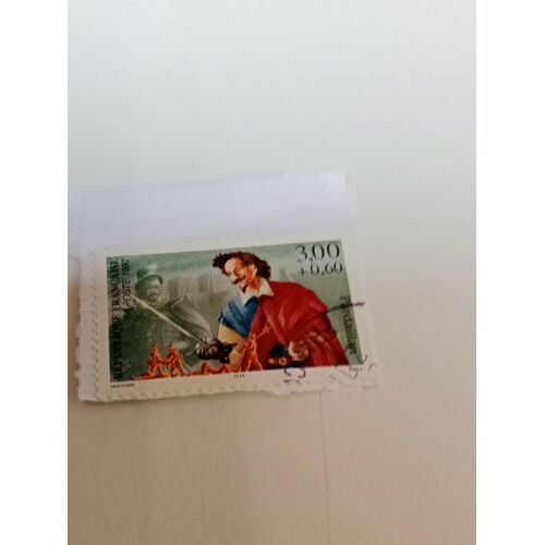 Timbre France Oblitéré 3,00+0,60 Yvert N° 3116 Personnages Célèbres. Héros D´Aventures. Lancelot. Pardaillan. D´Artagnan. Cyrano. Le Capitaine Fracasse. Le Bossu. De 1997