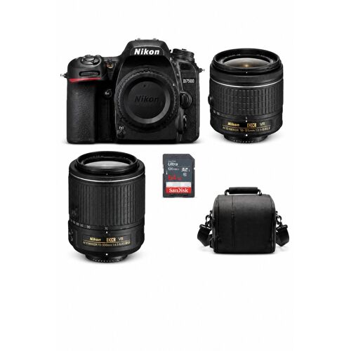 Nikon d7500 + 2 batteries + 3 objectifs + malette