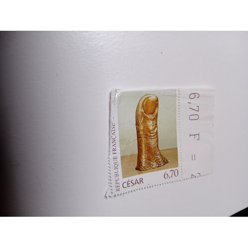 Timbre France Oblitéré 6,70 Yvert N° 3104 Le Pouce. Oeuvre De César.De 1997 C
