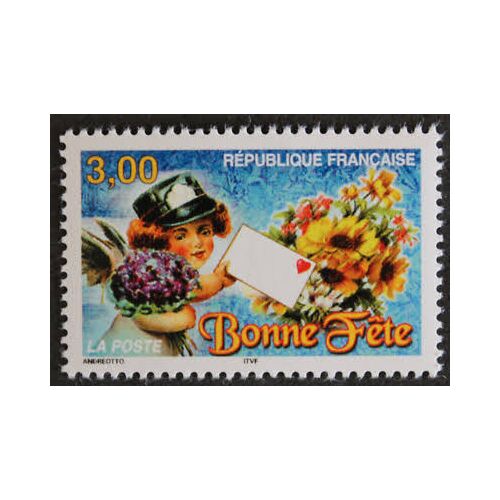 Timbre De Souhaits "Bonne Fête" Année 1998 N° 3133 Yvert Et Tellier Luxe