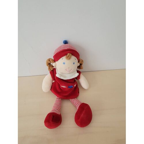 Doudou fille rouge poisson mots d enfants