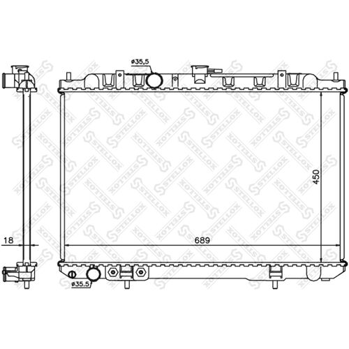 Stellox 10-25339-Sx Radiateur, Refroidissement Du Moteur Pour Nissan