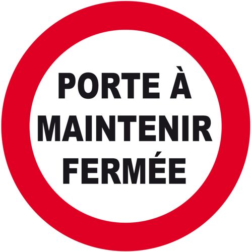 Porte À Maintenir Fermée (15cm) - Sticker/Autocollant