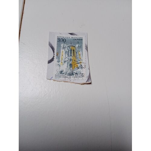 Timbre France Oblitéré 3,00 Yvert N° 3022 Centenaire De La Consécration De La Basilique Notre-Dame De Fourvière, À Lyon.De 1996