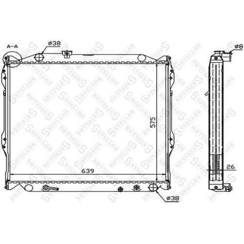 Stellox 10-25153-Sx Radiateur, Refroidissement Du Moteur Pour Toyota