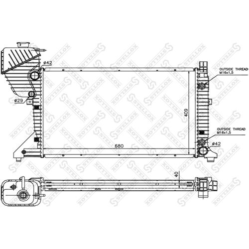 Stellox 10-25403-Sx Radiateur, Refroidissement Du Moteur Pour Mercedes-Benz