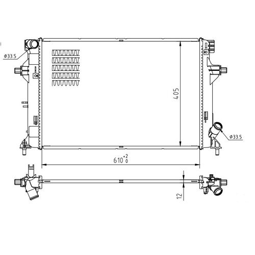 Hart 637 152 Radiateur, Refroidissement Du Moteur Pour Hyundai