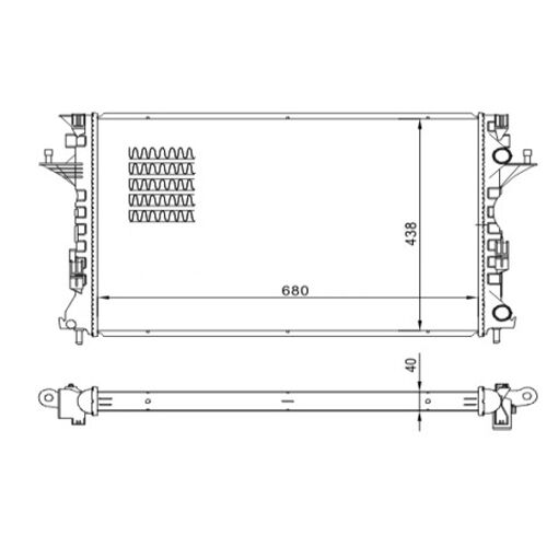 Hart 618 646 Radiateur, Refroidissement Du Moteur Pour Renault