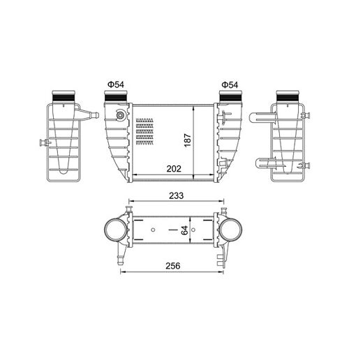 Hart 620 247 Intercooler, Échangeur Pour Audi, Seat