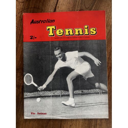 Rare Magazine Australian Tennis Septembre Octobre 1954