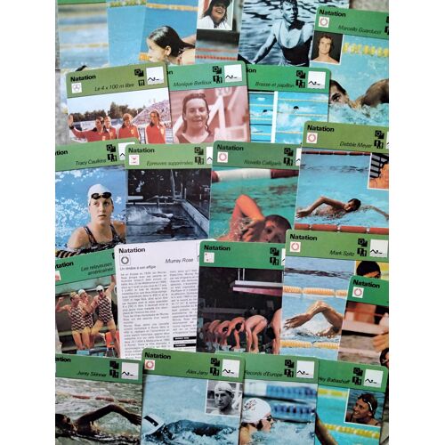 Fiches Sports Natation (Éditions Rencontre 1976-1980)