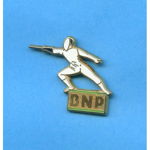 Rare Pins Escrime Banque Bnp Zamac Decat Us756