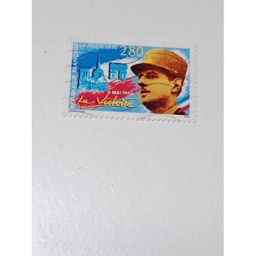 Timbre France Oblitéré 2,80 Yvert N° 2944 8 Mai 1945 - La Victoire. De 1995