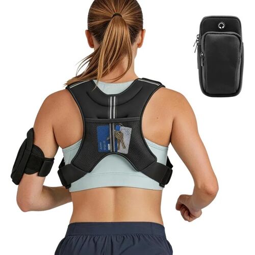 Gilet Lesté 3,68 Kg-Duoku-Veste De Poids Avec Sable De Fer, Idéal Pour Marche, Jogging, Randonnée, Entraînement Et Fitness