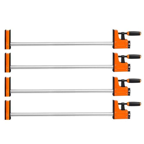 Lot de 4 Serre-Joints à Barre-Duoku-avec Ouverture de 91,4 cm et Force de Serrage de 680 kg, Offrant Deux Modes d'Utilisation