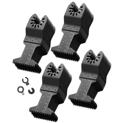 Lot de 60 Lames pour Scie Oscillante-Duoku-Outil Multifonction avec Dents Japonaises, Adaptées au Bois et au Plastique, Compatibles