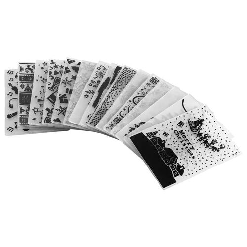 Lot De 15 Dossiers De Gaufrage-Duoku-105x148 Mm, Compatibles Avec Les Machines De Découpe Et De Gaufrage, Plaques En Plastique Pp