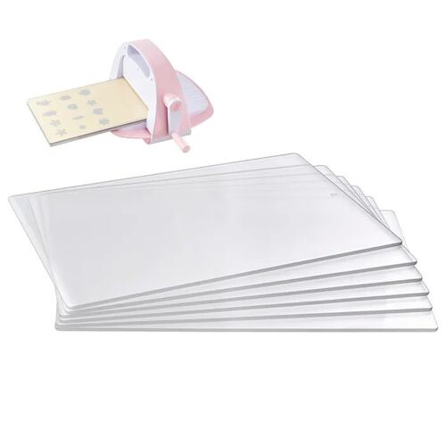 Plaques De Découpe-Duoku-Polycarbonate Transparent, 6 Pièces, 308x216x3 Mm, Compatibles Avec Machines De Découpe Et De Gaufrage