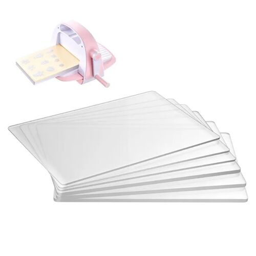 Plaques De Découpe-Duoku-6 Pièces, 225x156 Mm, Tapis En Polycarbonate Transparent, Pour Scrapbooking, Création De Cartes Et Diy