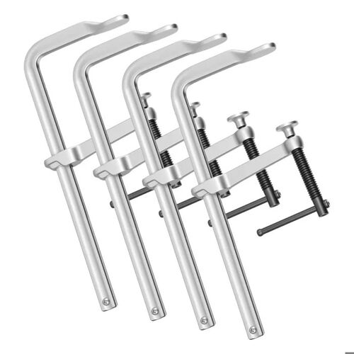Serre-Joints à Barre 4 Pièces-Duoku-avec Ouverture de 30,48 cm et Profondeur de Serrage de 12 cm, Capacité de Charge de 545 kg