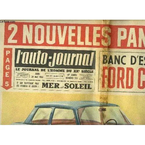 Auto Journal 325 De 1963 ,Ford Cortina 1500