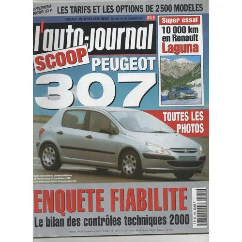 Auto Journal 560 De 2001 Mercedes C180 Classic,Laguna 1.9 Dci Privilege,Suzuki Ignis 1.3 Glx,Opel Zafira 2.2i 16v,Scenic 2.0 16v Rxi,Volvo S60 2.4 Optimum,Seat Cordoba Cupra,Opel Coupe Astra Turbo,Vw
