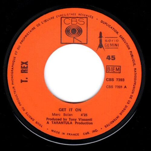 T. Rex ‎– Get It On / Raw Ramp