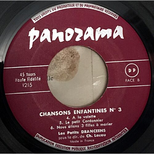 Les Petits Drancéens ‎– Rondes Et Chansons Enfantines - Album N° 3
